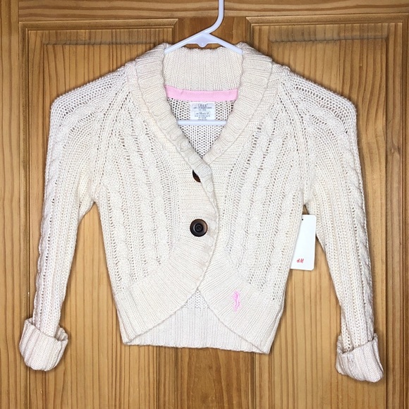 H&M Kids Crop Cable Knit Sweater (4-5y) - Picture 1 of 3